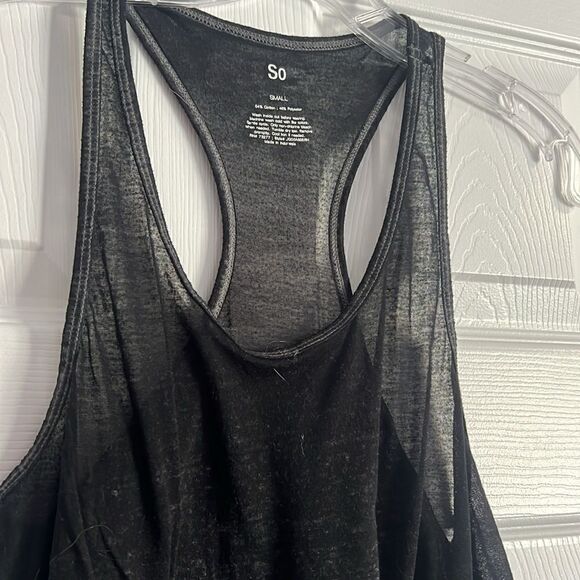 Gray Tank Top - Excellent Condition - Worn Once - Size Small - Almost Sheer Tank - Picture 2 of 4